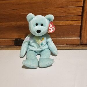 Ty Beanie Baby Ariel 2000 Vintage Light Blue Bear
